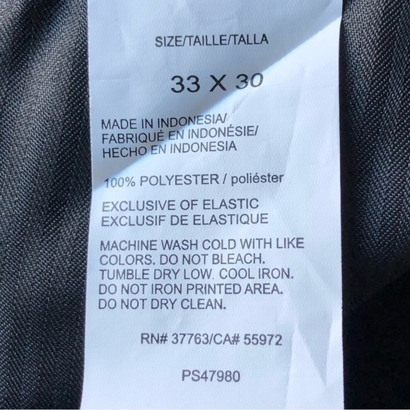 Perry Ellis Skinny Fit Flex Stretch Flat Front Dress Pants W33 L 30 - Picture 8 of 11